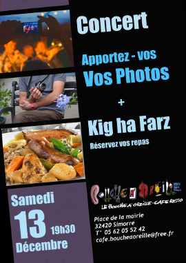 Soirée Apportez vos photos + Kig ha farz