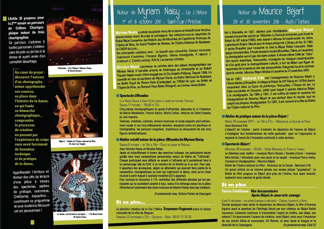 Parcours culture chorégraphique autour de Maurice Béjart