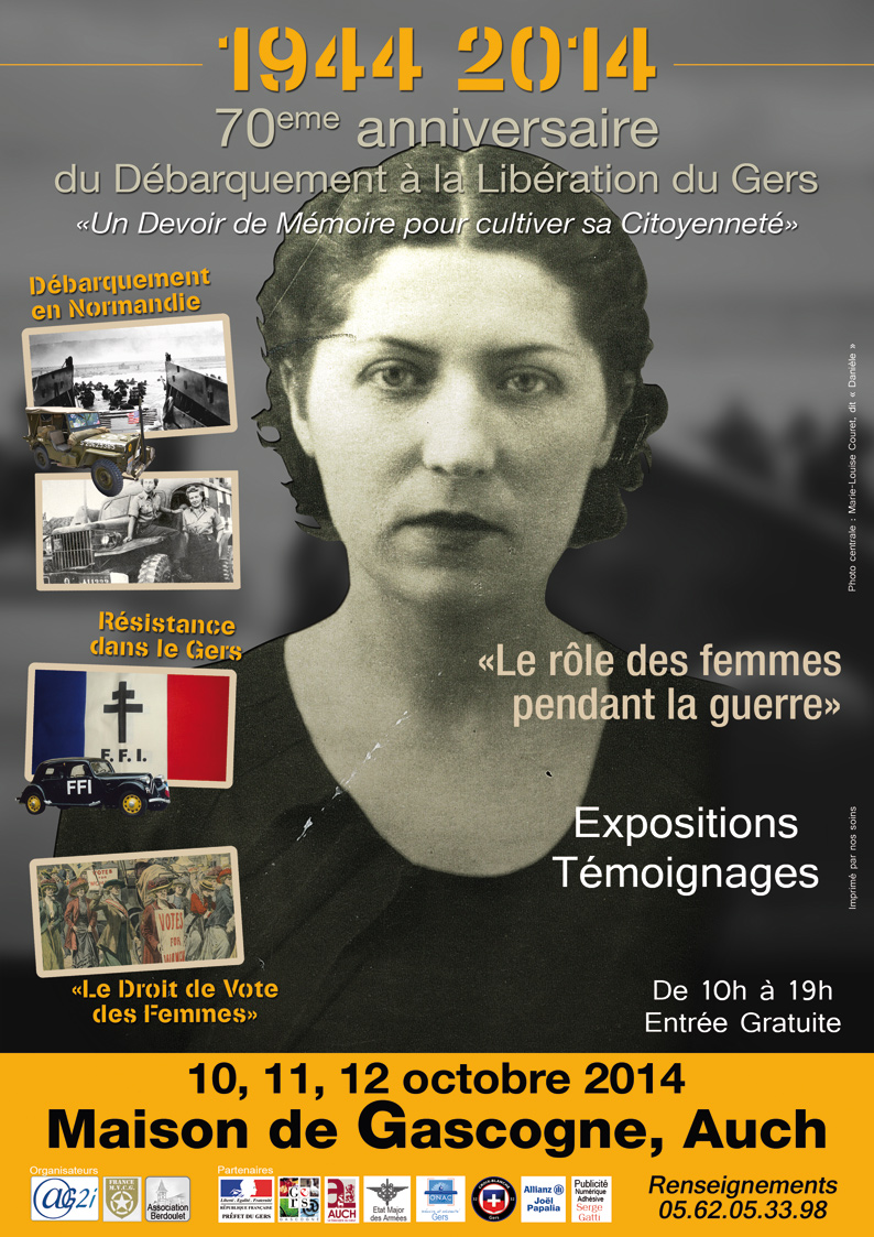 1944-2014, 70ème anniversaire du débarquement à la libération du Gers