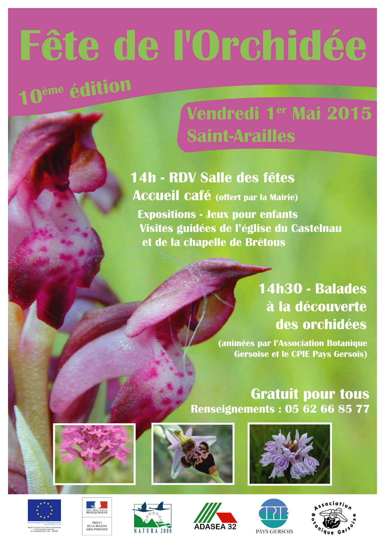 Fête de l'Orchidée : 1er mai 2015