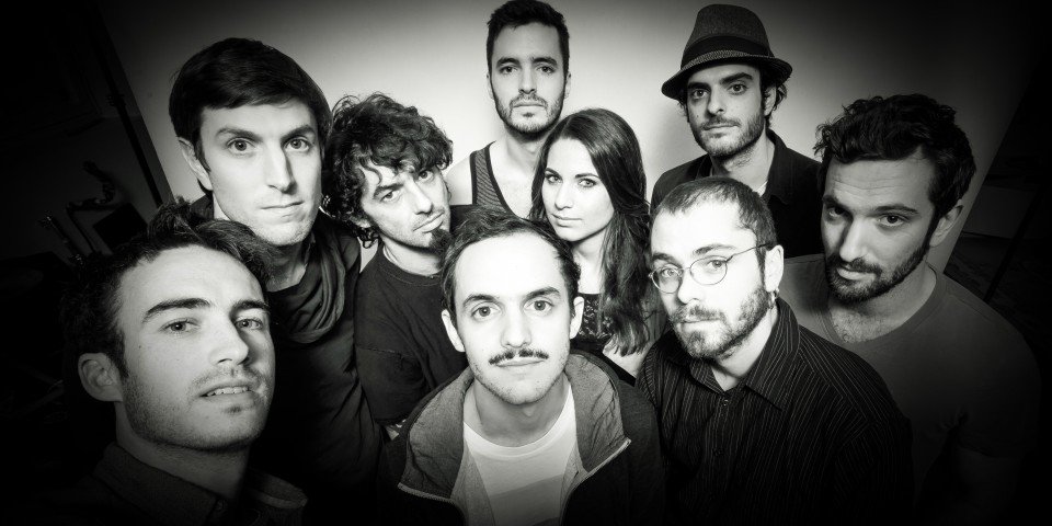 Le groupe Tarbais Boulevards des Airs au complet