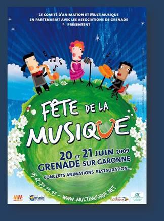 Appel à  candidature pour la fête de la musique 2009 à  Grenade (31)