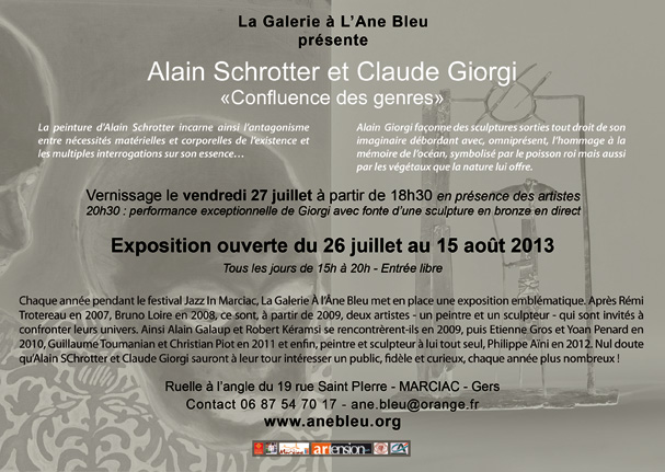Peintre Alain SCHROTTER – Sculpteur Claude GIORGI