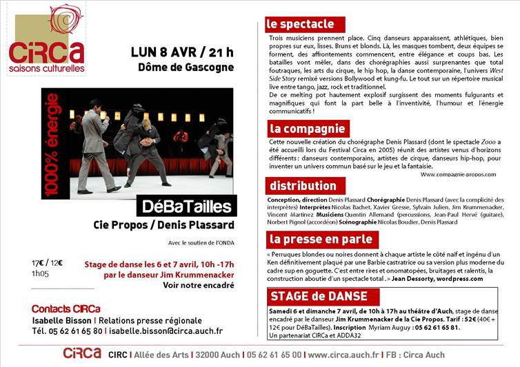 « DéBaTailles », Cie Propos Denis Plassard – Danse, humour et déjantage !