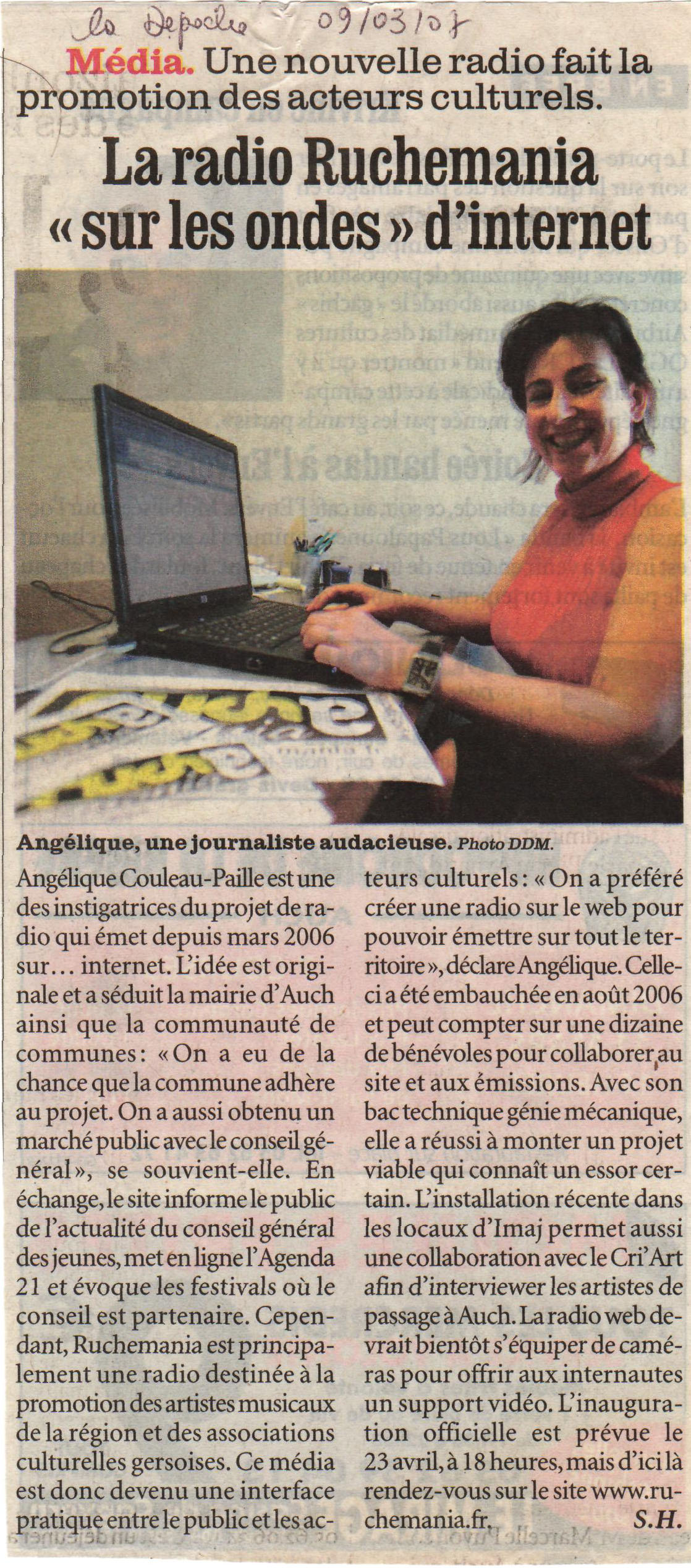 La dêpeche  9 mars 2007