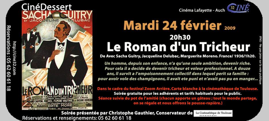 Le roman d’un tricheur