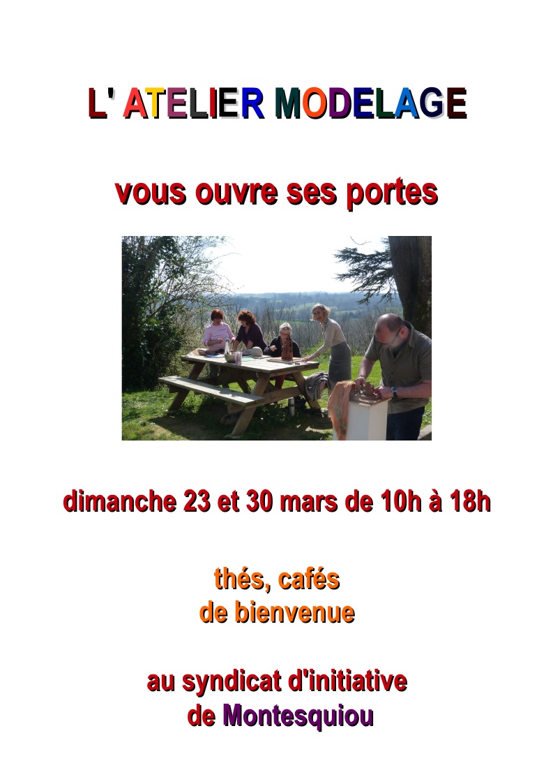 Portes ouvertes de l&rsquo;atelier de modelage et sculptures